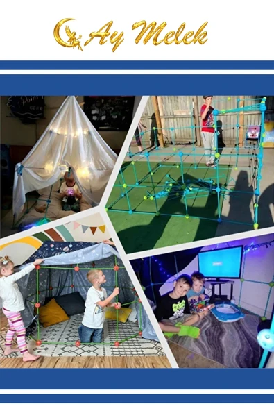 Çocuk Oyun Çadırı Kurulumlu | Eğitici ve Eğlenceli Aktivite Çadırı - Resim 2