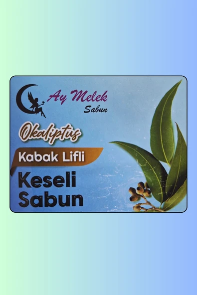 Doğal Kabak Lifli Okaliptüs Özlü Sabun Seti Doğal Kabak Lifi Banyo Kesesi - Kabak Lifli Yüz Kesesi - Resim 4