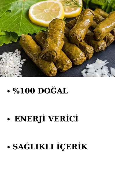 Yaprak Sarma (1 Kutu) Yerli Üretim 400 Gr Doğal Besin Deposu Hazır Yemek - Resim 3