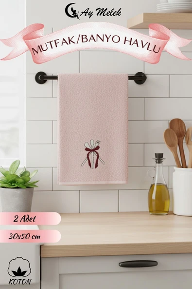 Mutfak Havlusu 6`lı set %100 Pamuklu Nakışlı El Havlusu - Resim 10