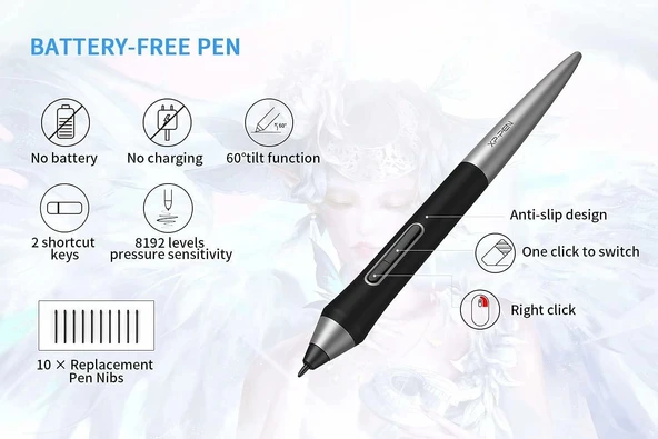 XP-Pen Deco Pro Small Bluetooth Kablosuz Grafik Tableti - Resim 3