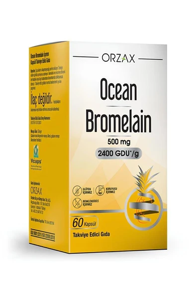Ocean Bromelain 60 Kapsül ürün görseli 1