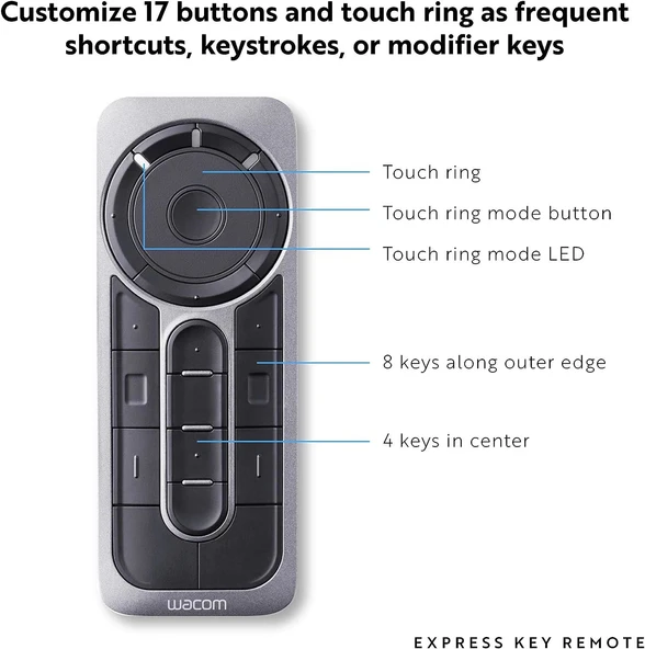 Wacom Express Anahtar Uzaktan Kumandası Cintiq ve Intuos Pro için - Resim 4