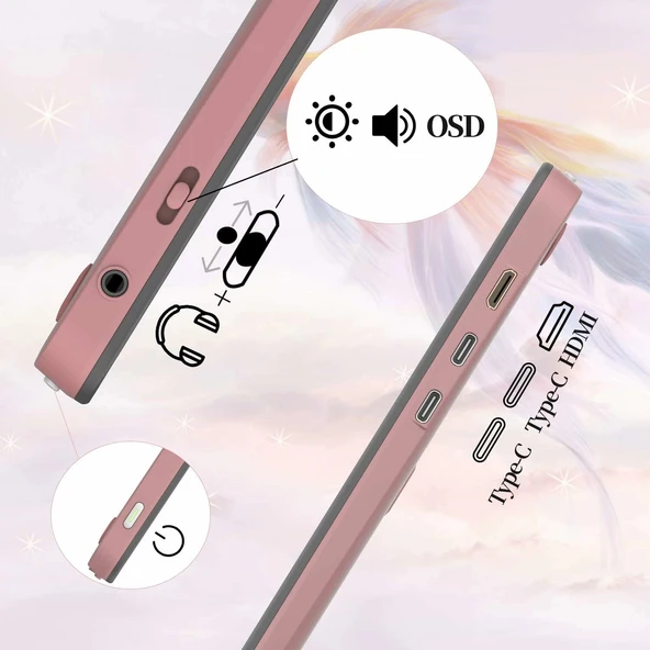 GAOMON PD1220 11.6 Inc Grafik Çizim Tableti - Toprak Kırmızı - Resim 3