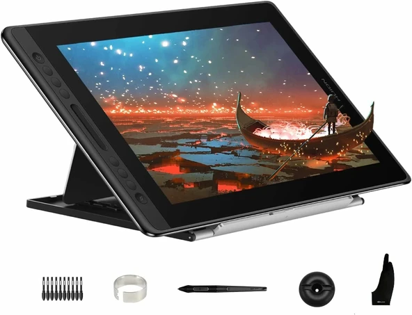 HUION KAMVAS Pro 16 Tam Lamine Eğimli Grafik Çizim Tableti ürün görseli 1