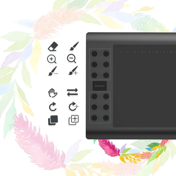 GAOMON M106K PRO 10 x 6.25 Grafik Çizim Tableti - Resim 3