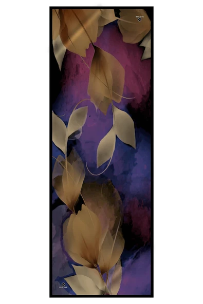 SÜVARİ ŞAL ÇİÇEK DESENLİ SİYAH - SAKS RENKLİ 75X210 ŞAL İTALYAN DİKİŞLİ - Resim 3