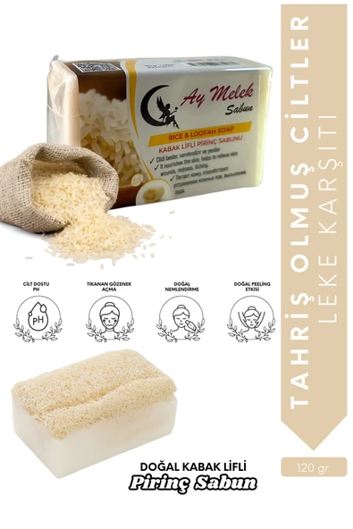 Prinç Sütü Özlü Doğal Kabak Lifli Güzellik Sabunu ürün görseli