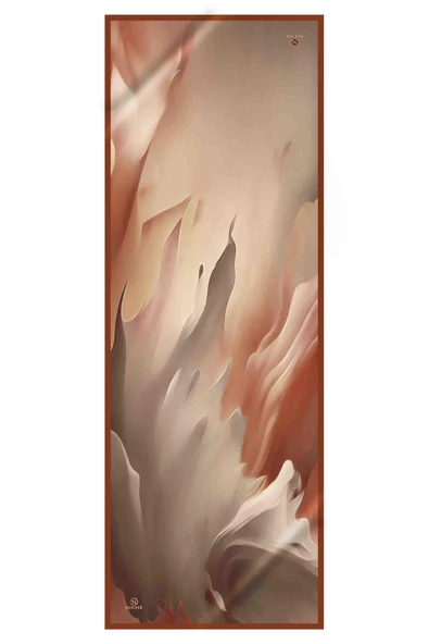 SÜVARİ ŞAL BATİK DESENLİ VİZON - TABA RENKLİ 75X210 ŞAL İTALYAN DİKİŞLİ - Resim 3