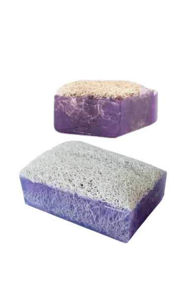 Lavanta Özlü Doğal Kabak Lifli Güzellik Sabunu Cilt Kırışıklık Önleyici Etkili - Resim 4