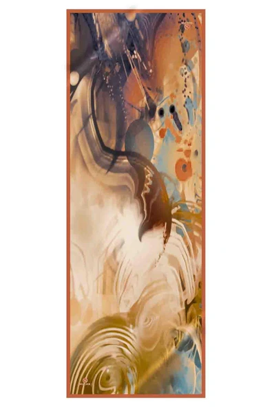 SÜVARİ ŞAL SOYUT DESENLİ SOMON RENKLİ 75X210 ŞAL İTALYAN DİKİŞLİ - Resim 3