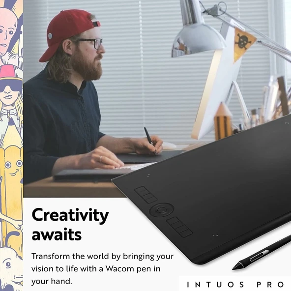 Wacom Intuos Pro Büyük Bluetooth Grafik Çizim Tableti - Resim 2