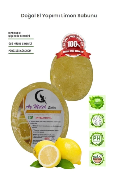 Limon Özlü Süngerli Doğal Güzellik Sabunu Yeni Kırışıklık Önleyici Etkili - Resim 3