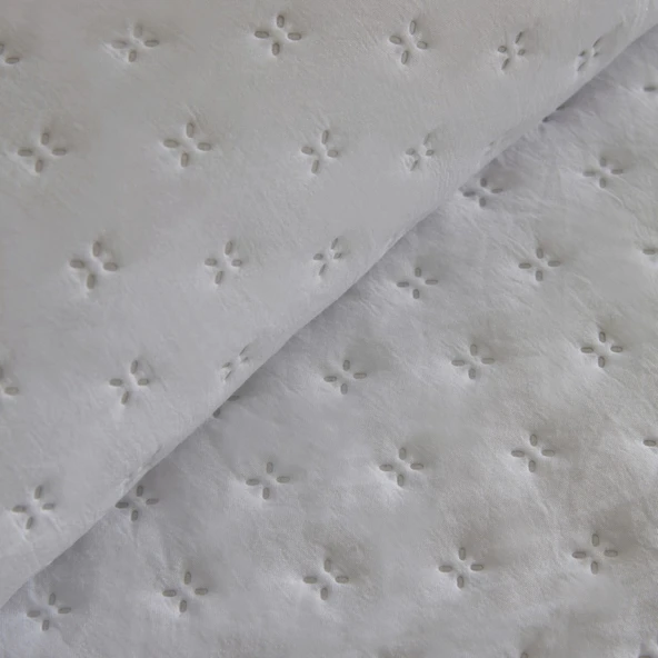 Karaca Home Breeze Soft Yatak Örtüsü Çift Kişilik Offwhite - Resim 5