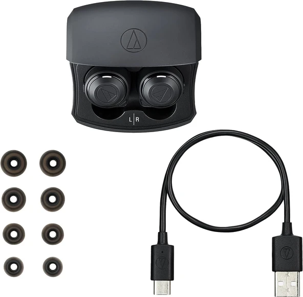 Audio-Technica ATH-CKS50TW Kablosuz Kulak İçi Kulaklık, Siyah - Resim 4