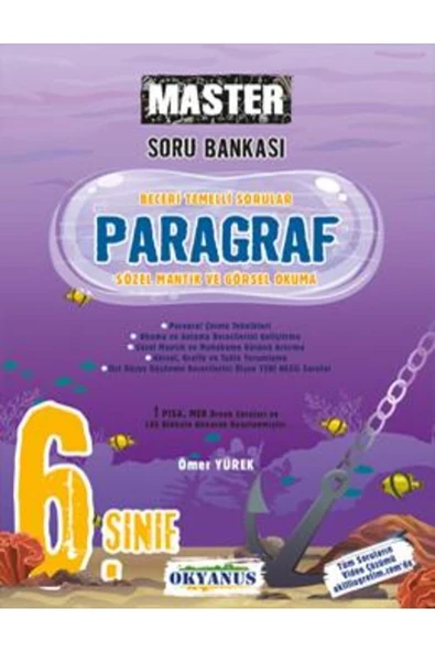 Okyanus 6. Sınıf Master Paragraf Soru Bankası ürün görseli