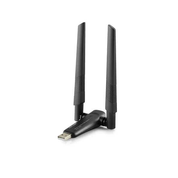 pilelistore Usb Wıfı Adaptor 2.4Ghz&5Ghz Aıc8800D Ax1800 Wifi6 Siyah UAX04 ürün görseli