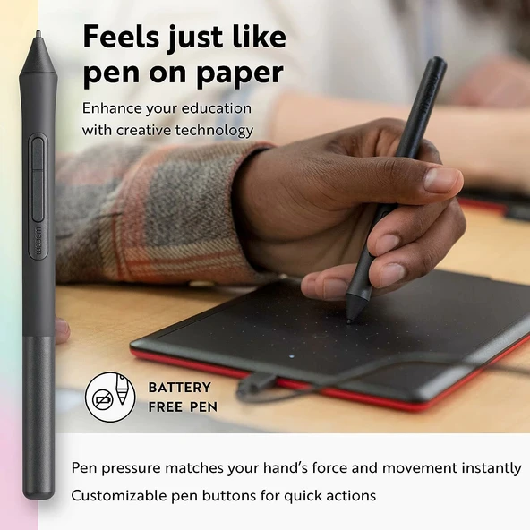 Wacom One Küçük Grafik Çizim Tableti 8.3 x 5.7 Inc - Resim 3