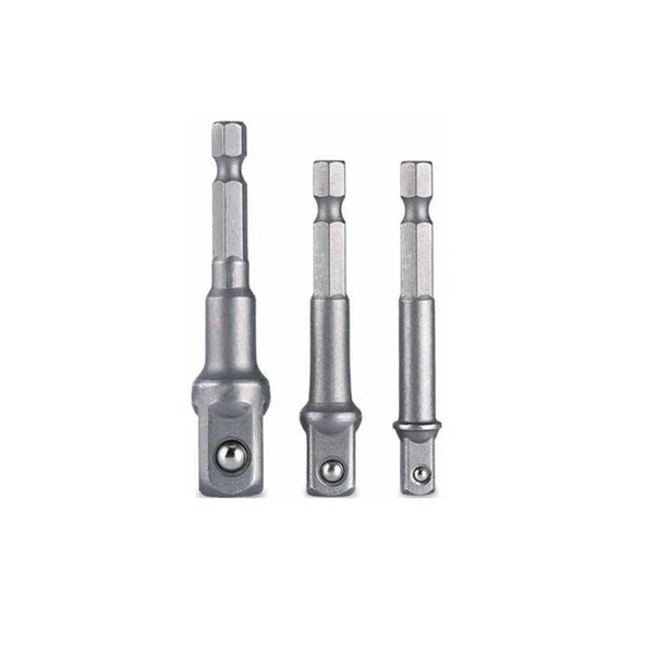 pilelistore Hex Plus Lokma Adaptörü 3 Parça Set 1/4-3/8-1/2 MM DMX4712 ürün görseli