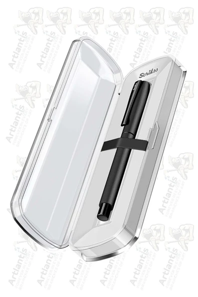 Karnaval Roller Mavi Pilot Kalem Siyah Renkli Kristal Hediye Kutulu 1 Adet Hediye Kutulu Roller Pilot Kalem ürün görseli