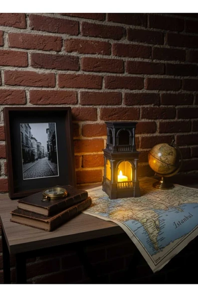 PAMUK'S DESİGN 3D Dekoratif Osmanlı Dönemi Saray Kulesi Temalı Led Mumluk ve Biblo (Led Mum Hediyedir) ürün görseli