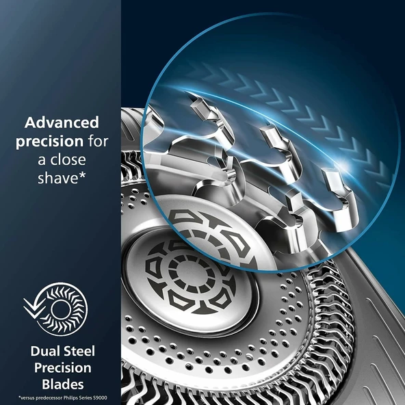 Philips Norelco Özel 9800 Islak ve Kuru Elektrikli Tıraş Makinesi S9987/85 - Resim 2