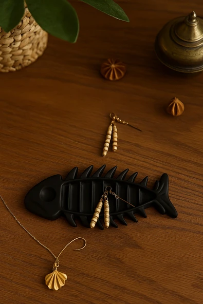 PAMUK'S DESİGN 3D Tasarım Balık Figürlü Takı Organizeri - Resim 4