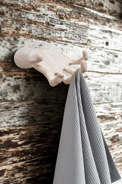 PAMUK'S DESİGN El Şeklinde Dekoratif Askı Havlu Anahtar Çok Amaçlı - Resim 2