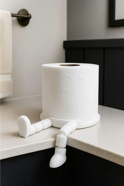 PAMUK'S DESİGN Pratik Dekoratif Tasarım Tuvalet Kağıdı Tutucu Çap 10 x 11 cm ürün görseli