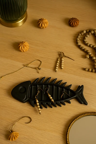 PAMUK'S DESİGN 3D Tasarım Balık Figürlü Takı Organizeri - Resim 5