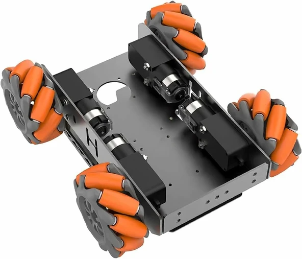 LewanSoul Mecanum Tekerlek Şasi Araç Kiti - TT Motor İle - Resim 3