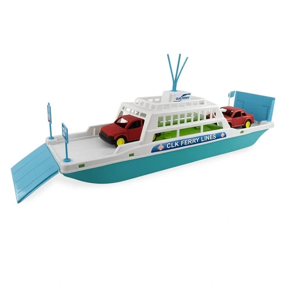 Feribot Araç Taşııyan Gemi 45 cm - Turkuaz ürün görseli 1