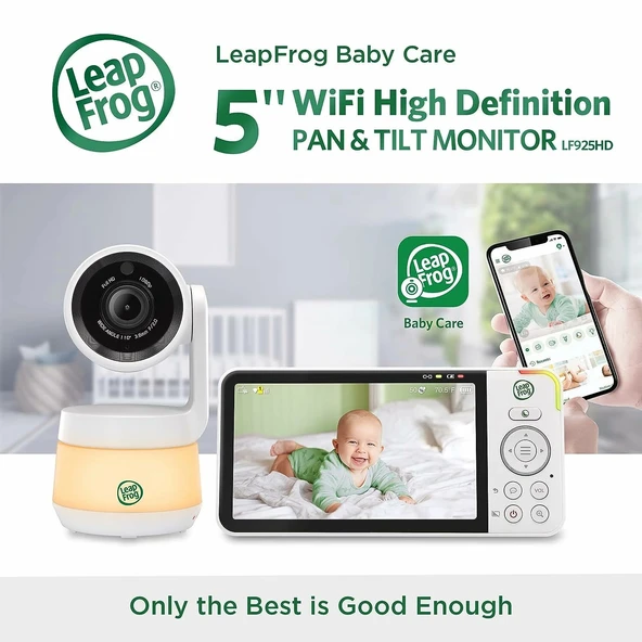 LeapFrog LF925HD 1080p WiFi Uzaktan Erişimli Bebek Monitörü - Resim 2