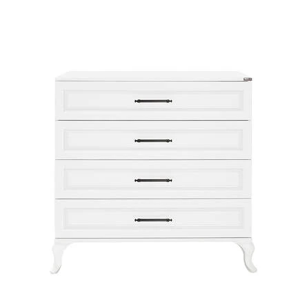 Country 4 Çekmeceli Şifonyer - Mat Lake Beyaz 90x89x45 cm (GxYxD) - Resim 6