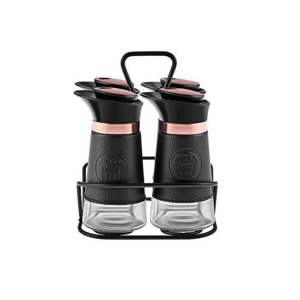 KARACA LATİN DERİ 4LÜ LINE  BAHARAT TAKIMI - Resim 4