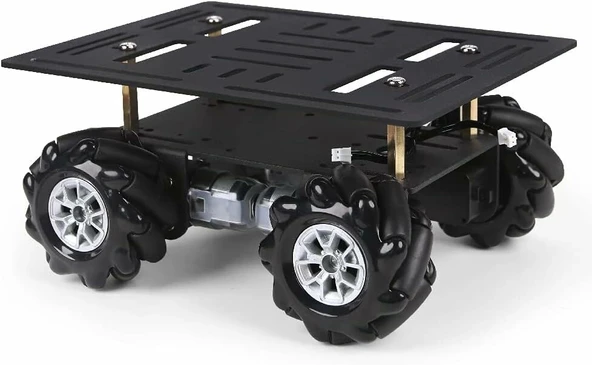 LewanSoul Mecanum Şasi Araç Kiti - Alüminyum Alaşımlı Çerçeve ürün görseli 1