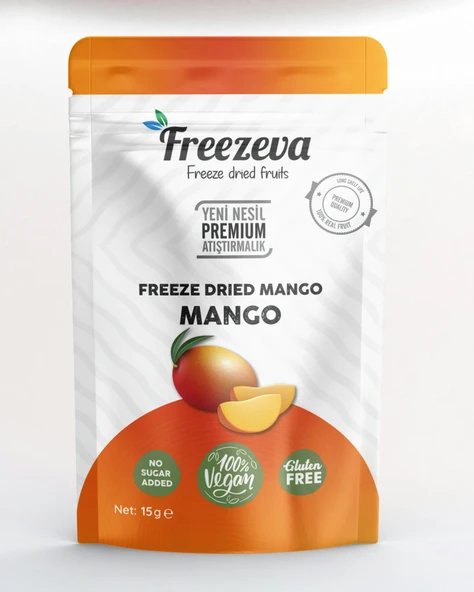 Dondurularak Kurutulmuş Mango 15 gr - Freeze Dried Mango - Mango Kuru Meyve Cipsi ürün görseli 1