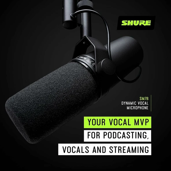 Shure SM7B Vokal Dinamik Mikrofon - Resim 3