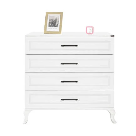 Country 4 Çekmeceli Şifonyer - Mat Lake Beyaz 90x89x45 cm (GxYxD) - Resim 5