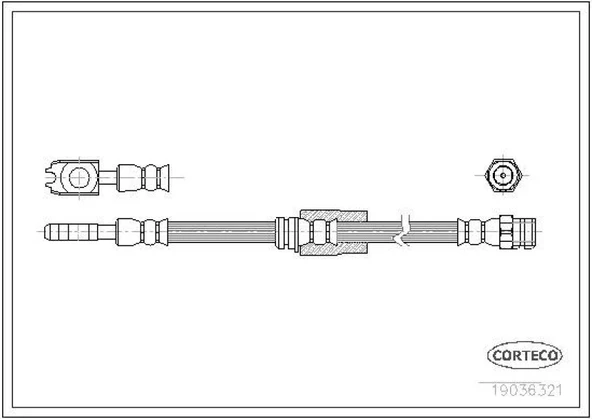 Vag On Fren Hortumu Passat 05> - Corteco 19036321 ürün görseli