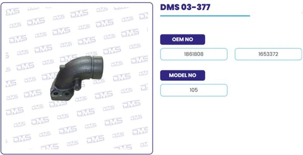 Daf Truck Egzoz Manıfoldu Dirsek Daf 105 Xf - Demosan 03-377 ürün görseli
