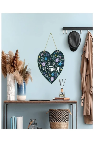 Boyanabilir Çift Taraflı Kalp Mdf 2 Li 1 Paket Kalp Tabela Kapı Duvar Yazı Yazmak Süslemek Dekoratif Hobi Sanat Seti - Resim 5