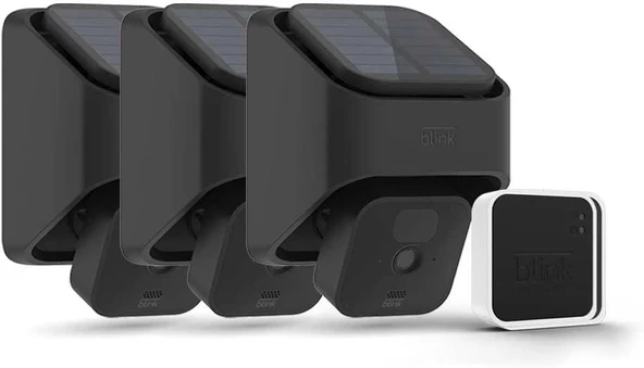 Blink Outdoor (3. Nesil) + Solar Panel Şarj Montajı, 3 Kamera Kit ürün görseli 1
