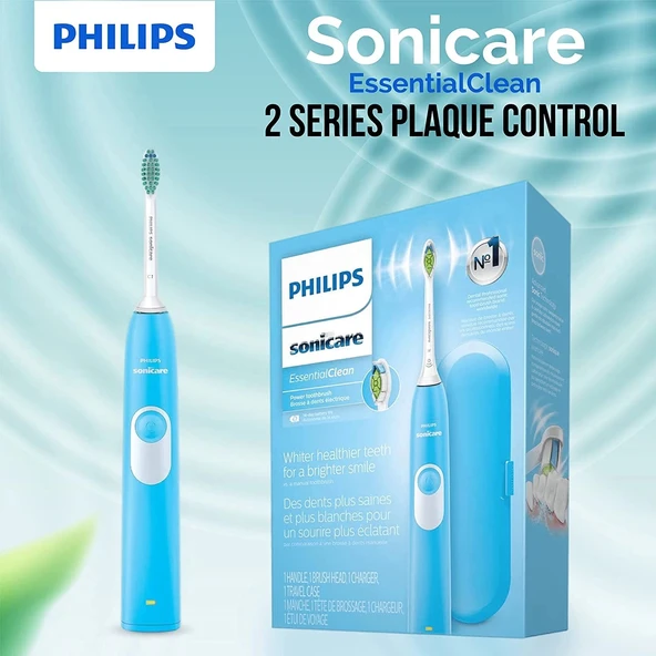 Philips Sonicare Elektrikli Diş Fırçası EssentialClean - Mavi - Resim 2