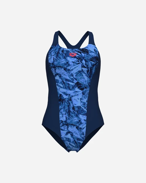 Arena Womens Crackle Swimsuit Swim Pro Kadın Yüzücü Mayosu 008229780 - Resim 7