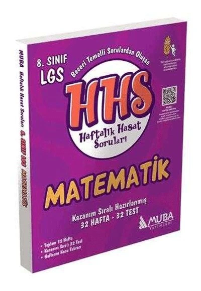 8. Sınıf Matematik Haftalık Hasat Soruları Muba Yayınları ürün görseli