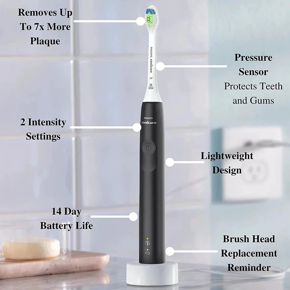 Philips Sonicare Elektrikli Diş Fırçası DiamondClean - Siyah - Resim 2