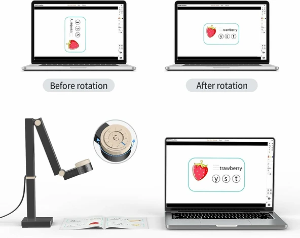 CZUR Fancy S Pro 12MP USB Belge Kamerası - Resim 3