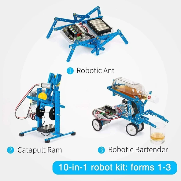 Makeblock mBot Ultimate 10'u 1 Arada Robot Yapı Oyuncakları - Resim 3