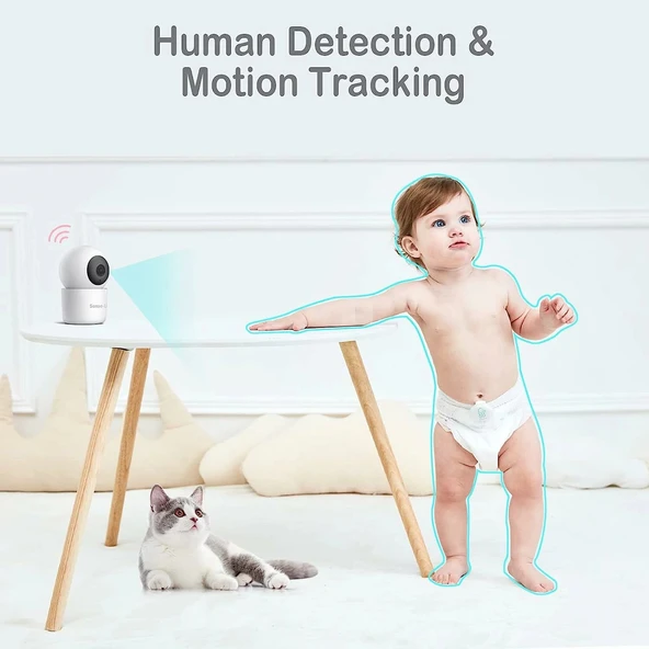 Sense-U Akıllı Bebek Monitörü 3 + 2K Uzaktan Kamera - Resim 4